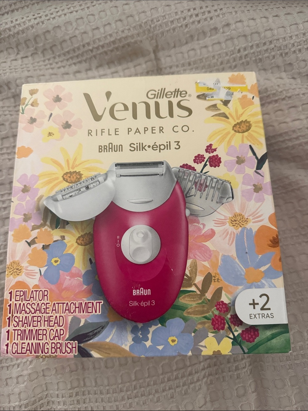 Gillette Venus / Braun Silk-épil 3 Pink Epilator - Floral Packaging